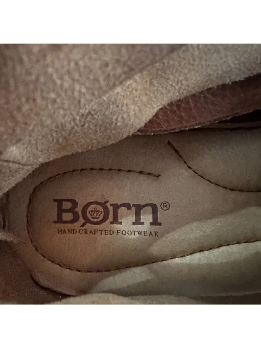 Born Iwa Sandals Womens size 6 Brown Leather Flats Shoes